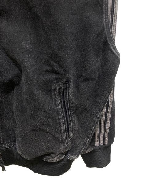 adidas（アディダス）adidas (アディダス) アディカラー デニム ファイヤーバード トラックトップ ブラック サイズ: 2XLの古着・服飾アイテム