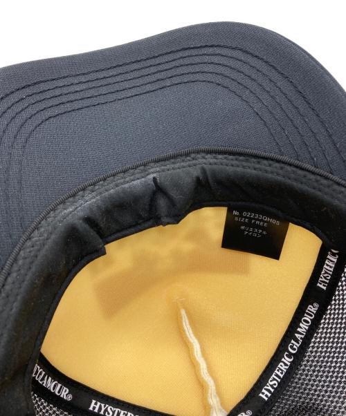 Hysteric Glamour（ヒステリックグラマー）Hysteric Glamour (ヒステリックグラマー) GUITAR GIRL メッシュキャップ ブラックの古着・服飾アイテム