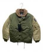 HOUSTONヒューストン）の古着「N-1デッキジャケット」｜カーキ