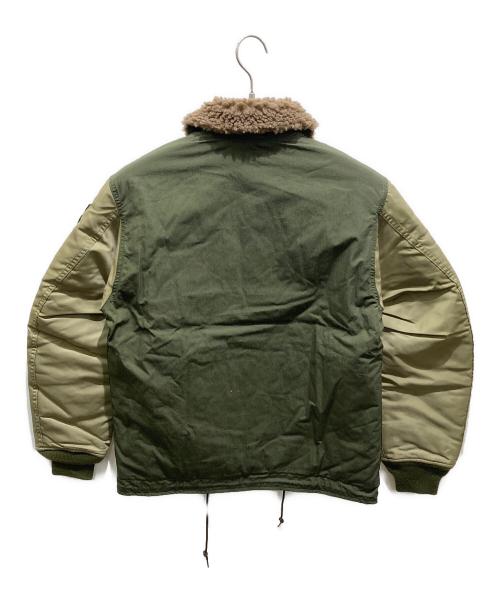 HOUSTON（ヒューストン）HOUSTON (ヒューストン) N-1デッキジャケット カーキ サイズ:Ｍ 未使用品の古着・服飾アイテム