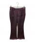 BED J.W. FORD（ベッドフォード）の古着「Glitter Flare Pants」｜パープル