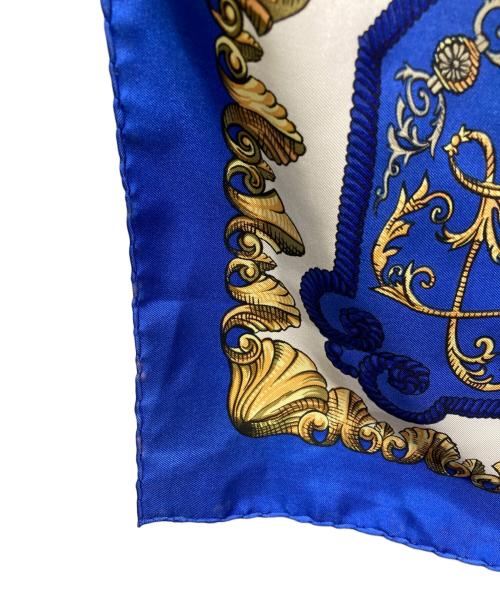 HERMES（エルメス）HERMES (エルメス) LVDOVICVS MAGNVS　カレ90 ブルーの古着・服飾アイテム