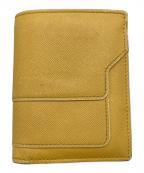 MARNIマルニ）の古着「サフィアーノレザー バイフォールドウォレット」｜イエロー