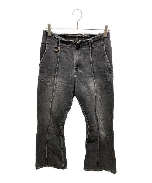 YOHEI OHNO（ヨウヘイオオノ）YOHEI OHNO (ヨウヘイオオノ) デニムパンツ ブラック サイズ:38の古着・服飾アイテム