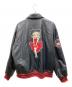 GUESS (ゲス) BETTY BOOP (ベティー・ブープ) GO BETTY BOOP UNISEX PU JACK　ゴーベティーブープユニセックスピーユージャケット　コーチジャケット ブラック サイズ:LL：10000円