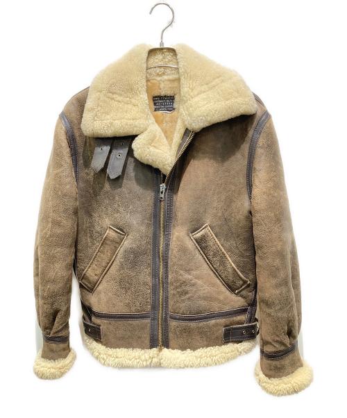 COVINGTON LEATHER（コビトンレザー）COVINGTON LEATHER (コビトンレザー) B-3フライトジャケット ブラウン サイズ:34の古着・服飾アイテム