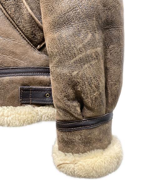COVINGTON LEATHER（コビトンレザー）COVINGTON LEATHER (コビトンレザー) B-3フライトジャケット ブラウン サイズ:34の古着・服飾アイテム