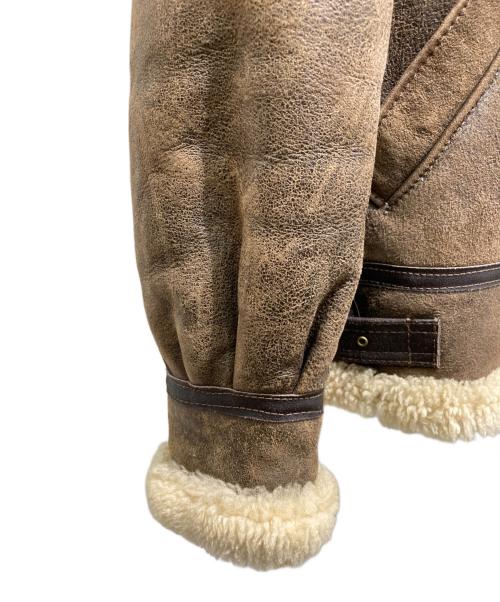 COVINGTON LEATHER（コビトンレザー）COVINGTON LEATHER (コビトンレザー) B-3フライトジャケット ブラウン サイズ:34の古着・服飾アイテム