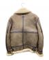 COVINGTON LEATHER (コビトンレザー) B-3フライトジャケット ブラウン サイズ:34：18000円