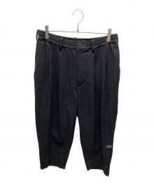 WILD THINGS×MAGIC STICK（ワイルドシングス×マジックスティック）の古着「タッククロップドバルーンパンツ」｜ブラック