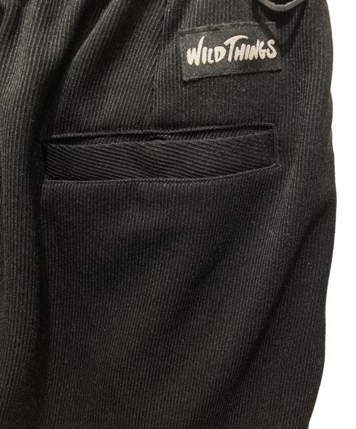 WILD THINGS（ワイルドシングス）WILD THINGS (ワイルドシングス) MAGIC STICK (マジックスティック) タッククロップドバルーンパンツ ブラック サイズ:記載なしの為実寸参照の古着・服飾アイテム