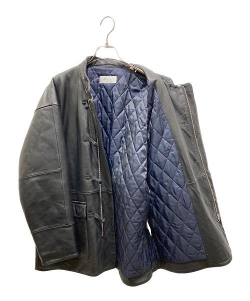 eN ROUTE（アンルート）EN ROUTE (アンルート) ラムレザーチャイナジャケット ブラック サイズ:Mの古着・服飾アイテム