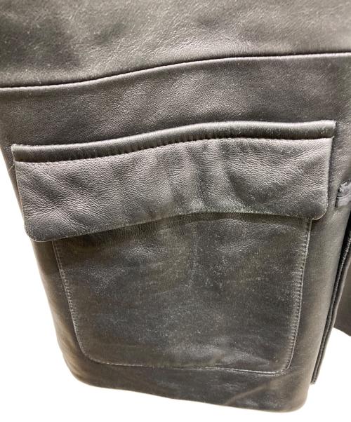 eN ROUTE（アンルート）EN ROUTE (アンルート) ラムレザーチャイナジャケット ブラック サイズ:Mの古着・服飾アイテム