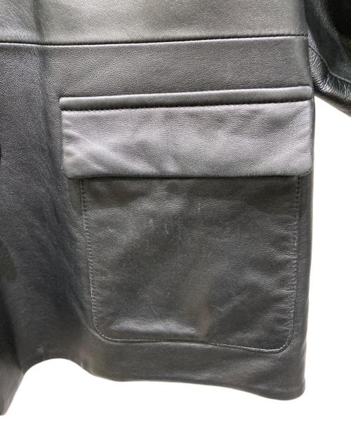 eN ROUTE（アンルート）EN ROUTE (アンルート) ラムレザーチャイナジャケット ブラック サイズ:Mの古着・服飾アイテム