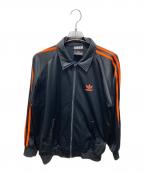 adidasアディダス）の古着「襟付きトラックジャケット」｜ブラック