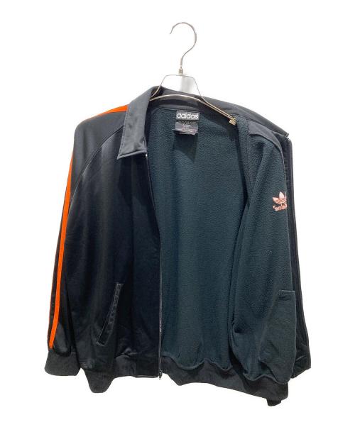 adidas（アディダス）adidas (アディダス) 襟付きトラックジャケット ブラック サイズ:Ｌの古着・服飾アイテム