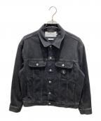 Calvin Klein Jeansカルバンクラインジーンズ）の古着「90sモチーフデニムジャケット」｜ブラック