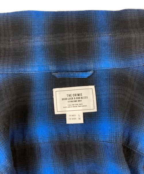 THE CRIMIE（ザ クライミー）THE CRIMIE (ザ クライミー) オンブレチェックシャツ ブルー サイズ:Lの古着・服飾アイテム