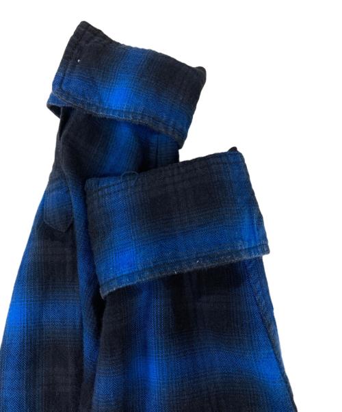 THE CRIMIE（ザ クライミー）THE CRIMIE (ザ クライミー) オンブレチェックシャツ ブルー サイズ:Lの古着・服飾アイテム