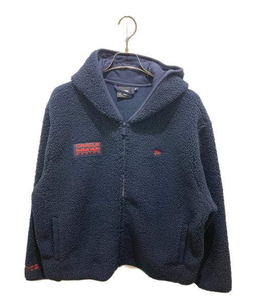 New Era（ニューエラ）New Era (ニューエラ) Red Bull  Hooded Sherpa Jacket ネイビー サイズ:XLの古着・服飾アイテム