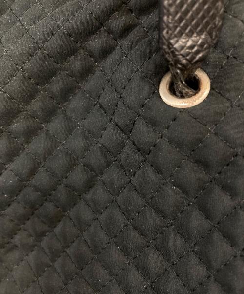 BOTTEGA VENETA（ボッテガベネタ）BOTTEGA VENETA (ボッテガベネタ) キルティングショルダーバッグ ブラックの古着・服飾アイテム