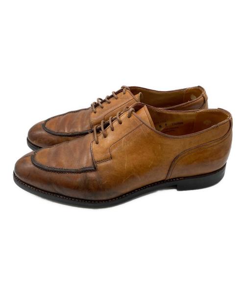 Crockett & Jones（クロケット＆ジョーンズ）Crockett & Jones (クロケット＆ジョーンズ) Uチップレザーシューズ ブラウン サイズ:8Eの古着・服飾アイテム