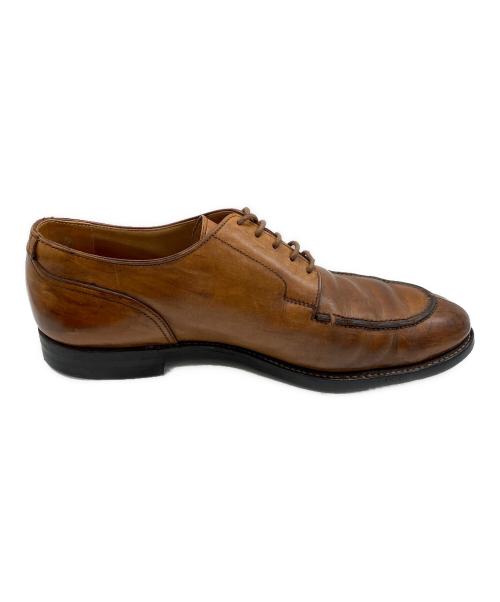 Crockett & Jones（クロケット＆ジョーンズ）Crockett & Jones (クロケット＆ジョーンズ) Uチップレザーシューズ ブラウン サイズ:8Eの古着・服飾アイテム