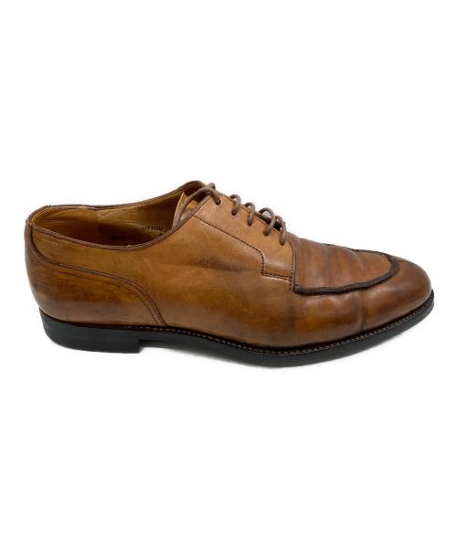 Crockett & Jones（クロケット＆ジョーンズ）Crockett & Jones (クロケット＆ジョーンズ) Uチップレザーシューズ ブラウン サイズ:8Eの古着・服飾アイテム