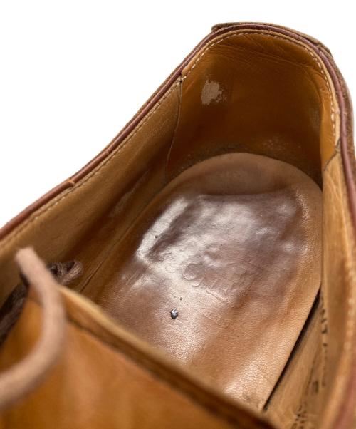 Crockett & Jones（クロケット＆ジョーンズ）Crockett & Jones (クロケット＆ジョーンズ) Uチップレザーシューズ ブラウン サイズ:8Eの古着・服飾アイテム