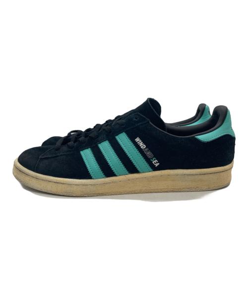 adidas（アディダス）adidas (アディダス) WIND AND SEA (ウィンダンシー) ATMOS (アトモス) CAMPUS 80s　（キャンパス エイティーズ） ブラック サイズ:28の古着・服飾アイテム