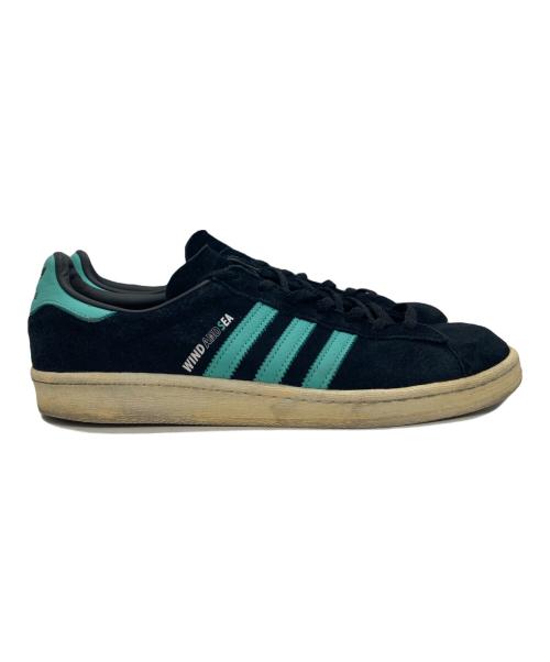 adidas（アディダス）adidas (アディダス) WIND AND SEA (ウィンダンシー) ATMOS (アトモス) CAMPUS 80s　（キャンパス エイティーズ） ブラック サイズ:28の古着・服飾アイテム