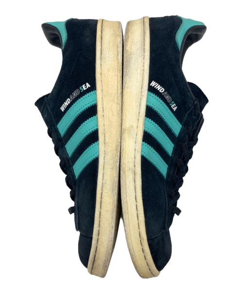 adidas（アディダス）adidas (アディダス) WIND AND SEA (ウィンダンシー) ATMOS (アトモス) CAMPUS 80s　（キャンパス エイティーズ） ブラック サイズ:28の古着・服飾アイテム