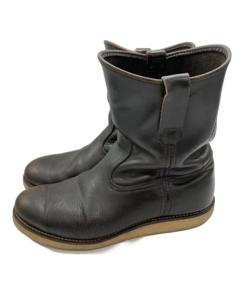 RED WING（レッドウィング）RED WING (レッドウィング) PECOS BOOTS ブラウン サイズ:8の古着・服飾アイテム