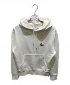 maison kitsuneメゾンキツネ）の古着「CHILLAX FOX PATCH CLASSIC HOODIE」｜ホワイト