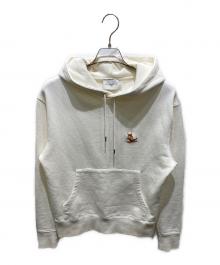 maison kitsune（メゾンキツネ）の古着「CHILLAX FOX PATCH CLASSIC HOODIE」｜ホワイト