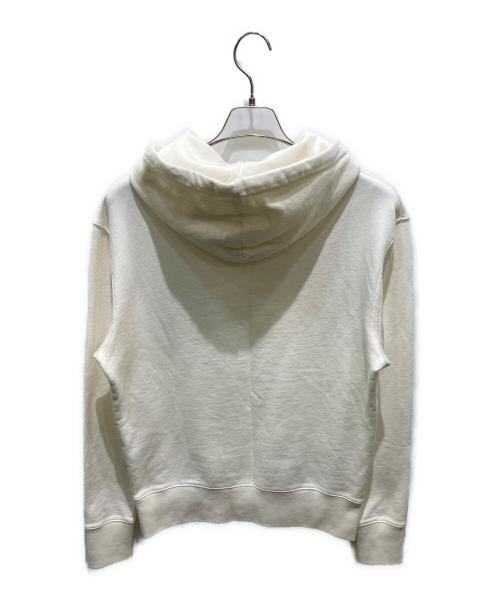 maison kitsune（メゾンキツネ）MAISON KITSUNE (メゾンキツネ) CHILLAX FOX PATCH CLASSIC HOODIE ホワイト サイズ:Ｓの古着・服飾アイテム