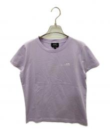 A.P.C.（アーペーセー）の古着「ロゴプリント半袖Tシャツ」｜パープル