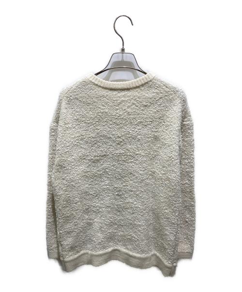 BARNYARDSTORM（バンヤードストーム）BARNYARDSTORM (バンヤードストーム) MIXジャガードカーディガン ホワイト サイズ:Fの古着・服飾アイテム