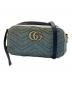 GUCCI（グッチ）の古着「GGマーモント　キルティングデニムショルダーバッグ」｜ブルー