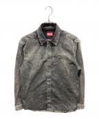 DIESELディーゼル）の古着「D-SIMPLY　デニムシャツ」｜グレー