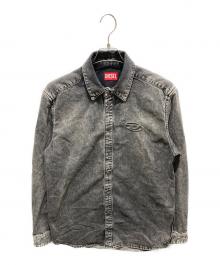 DIESEL（ディーゼル）の古着「D-SIMPLY　デニムシャツ」｜グレー
