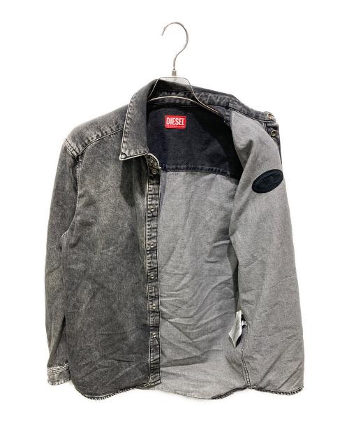 DIESEL（ディーゼル）DIESEL (ディーゼル) D-SIMPLY　デニムシャツ グレー サイズ:Sの古着・服飾アイテム