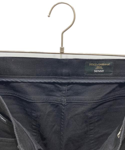 DOLCE & GABBANA（ドルチェ＆ガッバーナ）DOLCE & GABBANA (ドルチェ＆ガッバーナ) スキニーデニムパンツ ブラック サイズ:50の古着・服飾アイテム