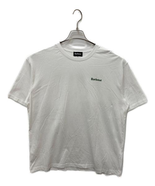Barbour（バブアー）Barbour (バブアー) ベーシックロゴＴ ホワイト サイズ:XLの古着・服飾アイテム