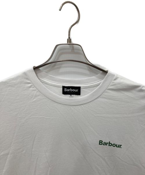 Barbour（バブアー）Barbour (バブアー) ベーシックロゴＴ ホワイト サイズ:XLの古着・服飾アイテム