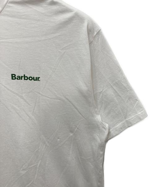 Barbour（バブアー）Barbour (バブアー) ベーシックロゴＴ ホワイト サイズ:XLの古着・服飾アイテム