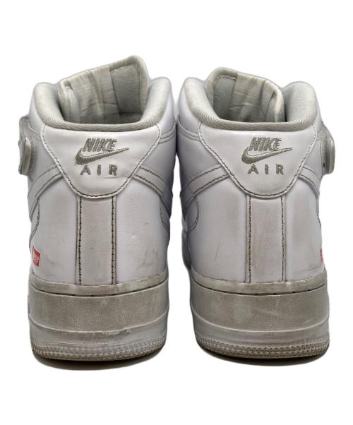 NIKE（ナイキ）NIKE (ナイキ) SUPREME (シュプリーム) AIR FORCE1 MID エア フォース 1 ミッド ホワイト サイズ:27㎝の古着・服飾アイテム