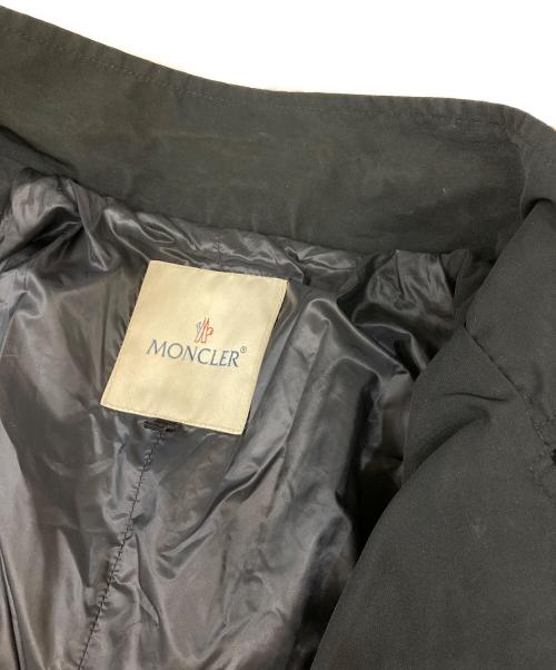 MONCLER（モンクレール）MONCLER (モンクレール) HIROMI　フーデッドショートトレンチコートート ネイビーの古着・服飾アイテム