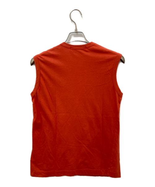 COMME des GARCONS SHIRT（コムデギャルソンシャツ）COMME des GARCONS SHIRT (コムデギャルソンシャツ) ノースリーブカットソー オレンジ サイズ:Sの古着・服飾アイテム