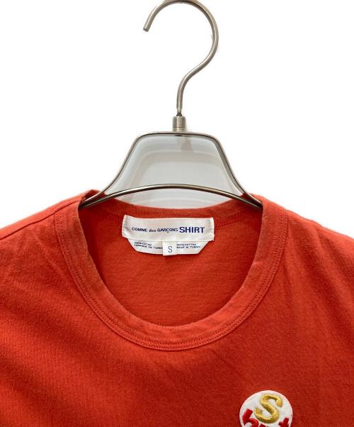 COMME des GARCONS SHIRT（コムデギャルソンシャツ）COMME des GARCONS SHIRT (コムデギャルソンシャツ) ノースリーブカットソー オレンジ サイズ:Sの古着・服飾アイテム